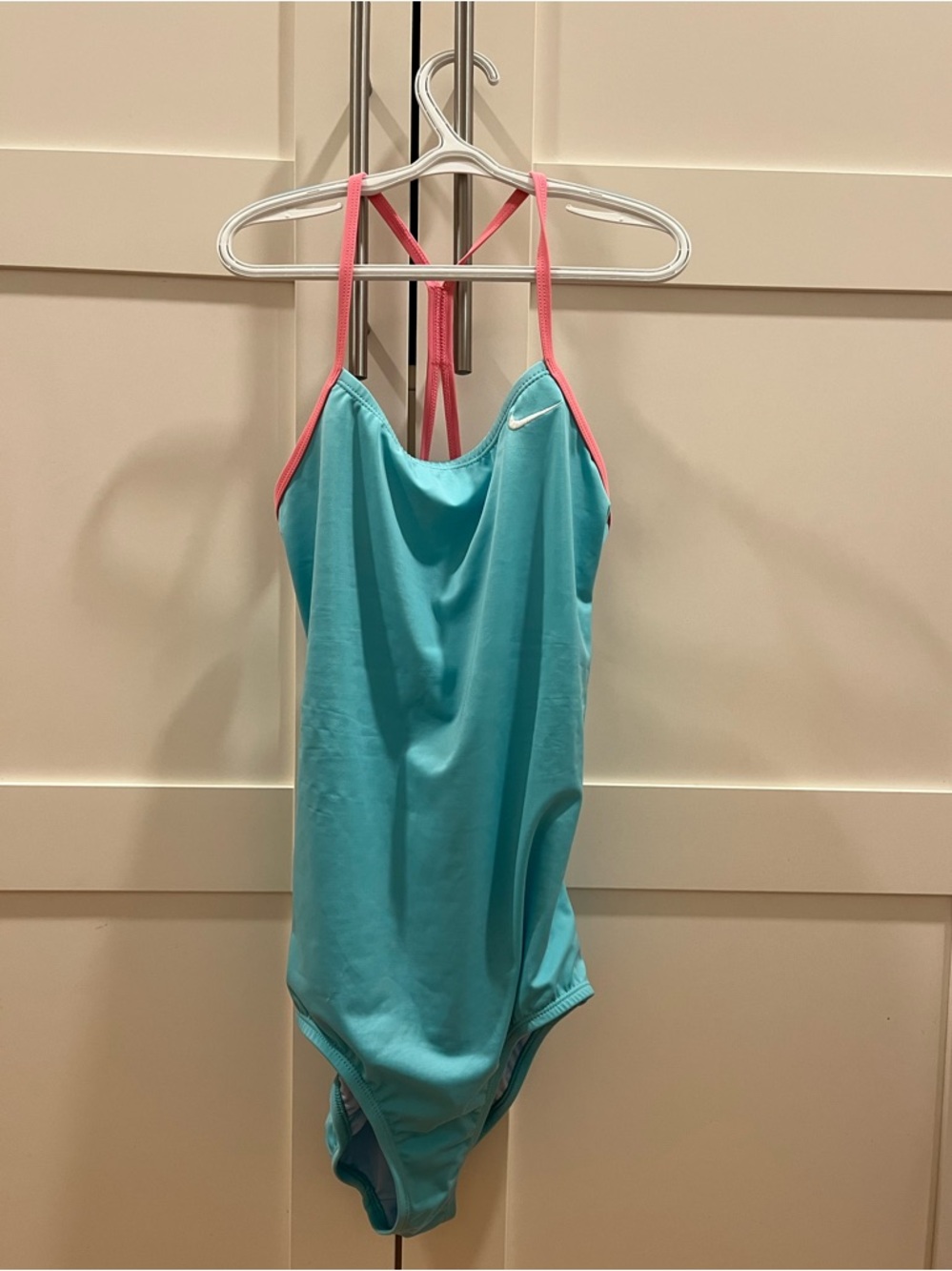 Nike girls razorback swim XL in teal and pink, NWT - Picture 3 of 13